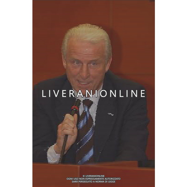 MILANO, 20-05-03 DFP/MARCO DE PONTI PRESENTAZIONE LIBRO GIAMPIERO BONIPERTI: NELLA FOTO GIOVANNI TRAPATTONI AG ALDO LIVERANI SAS