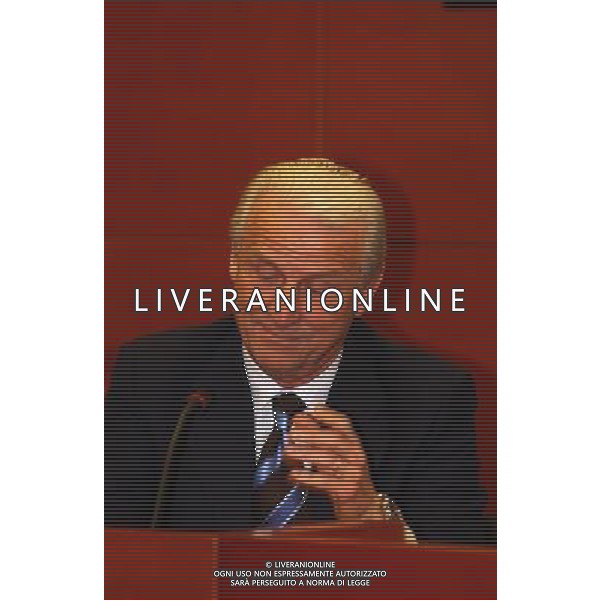 MILANO, 20-05-03 DFP/MARCO DE PONTI PRESENTAZIONE LIBRO GIAMPIERO BONIPERTI: NELLA FOTO GIOVANNI TRAPATTONI AG ALDO LIVERANI SAS