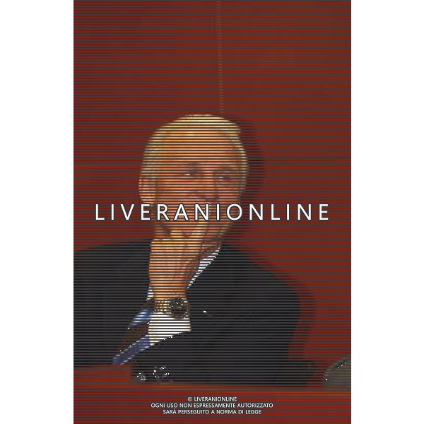 MILANO, 20-05-03 DFP/MARCO DE PONTI PRESENTAZIONE LIBRO GIAMPIERO BONIPERTI: NELLA FOTO GIOVANNI TRAPATTONI AG ALDO LIVERANI SAS