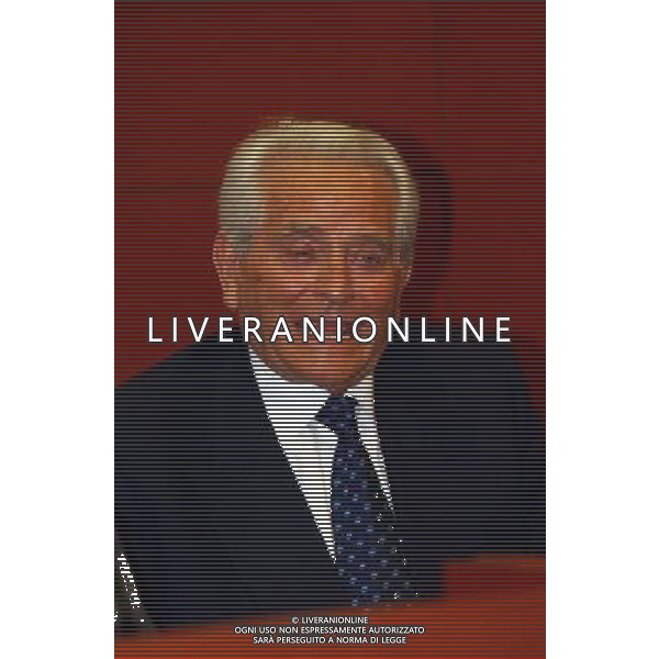 MILANO, 20-05-03 DFP/MARCO DE PONTI PRESENTAZIONE LIBRO GIAMPIERO BONIPERTI: NELLA FOTO GIAMPIERO BONIPERTI AG ALDO LIVERANI SAS