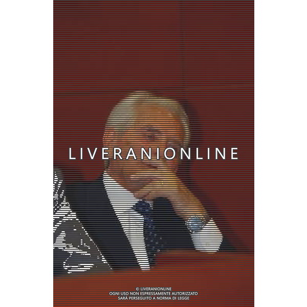 MILANO, 20-05-03 DFP/MARCO DE PONTI PRESENTAZIONE LIBRO GIAMPIERO BONIPERTI: NELLA FOTO GIAMPIERO BONIPERTI AG ALDO LIVERANI SAS