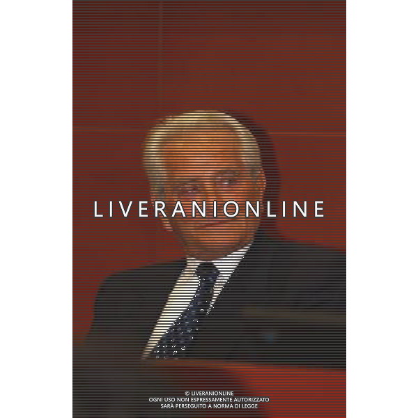 MILANO, 20-05-03 DFP/MARCO DE PONTI PRESENTAZIONE LIBRO GIAMPIERO BONIPERTI: NELLA FOTO GIAMPIERO BONIPERTI AG ALDO LIVERANI SAS