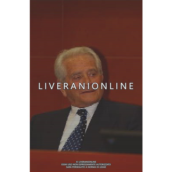 MILANO, 20-05-03 DFP/MARCO DE PONTI PRESENTAZIONE LIBRO GIAMPIERO BONIPERTI: NELLA FOTO GIAMPIERO BONIPERTI AG ALDO LIVERANI SAS