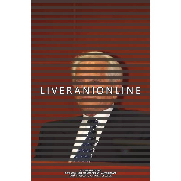 MILANO, 20-05-03 DFP/MARCO DE PONTI PRESENTAZIONE LIBRO GIAMPIERO BONIPERTI: NELLA FOTO GIAMPIERO BONIPERTI AG ALDO LIVERANI SAS