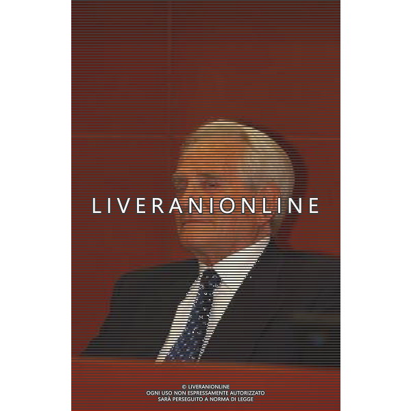 MILANO, 20-05-03 DFP/MARCO DE PONTI PRESENTAZIONE LIBRO GIAMPIERO BONIPERTI: NELLA FOTO GIAMPIERO BONIPERTI AG ALDO LIVERANI SAS