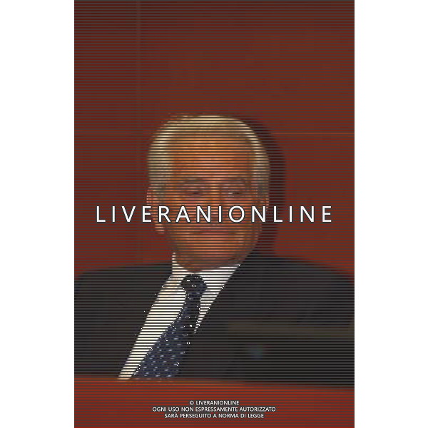 MILANO, 20-05-03 DFP/MARCO DE PONTI PRESENTAZIONE LIBRO GIAMPIERO BONIPERTI: NELLA FOTO GIAMPIERO BONIPERTI AG ALDO LIVERANI SAS