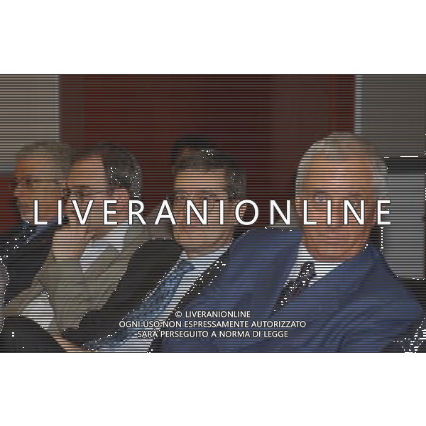MILANO, 20-05-03 DFP/MARCO DE PONTI PRESENTAZIONE LIBRO GIAMPIERO BONIPERTI: NELLA FOTO ENZO AVENIA E CESARE PESENTI AG ALDO LIVERANI SAS