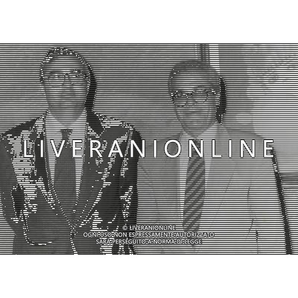 RETROSPETTIVA GUSTAVO GIAGNONI ALLENATORE CALCIO NELLAFOTO GUSTAVO GIAGNONI CON IL PRESIDENTE DEL MANTOVA PAOLO GRIGOLO AG ALDO LIVERANI SAS