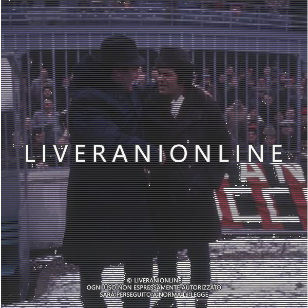 RETROSPETTIVA GUSTAVO GIAGNONI ALLENATORE CALCIO NELLAFOTO GUSTAVO GIAGNONI CON NEREO ROCCO AG ALDO LIVERANI SAS