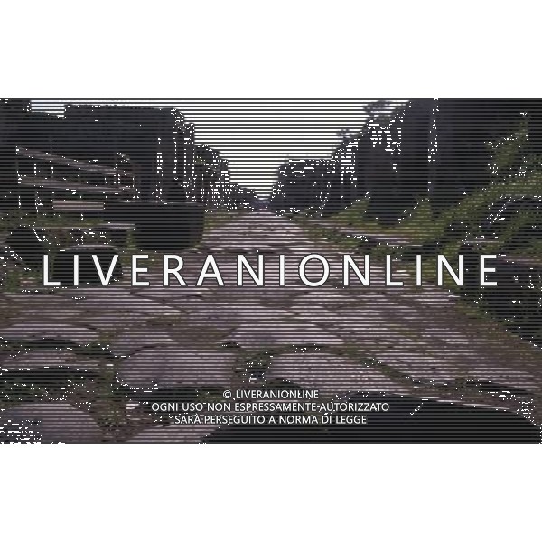 CAMPANIA -POMPEI NELLA FOTO VIA DELL\'ABBONDANZA AG ALDO LIVERANI SAS