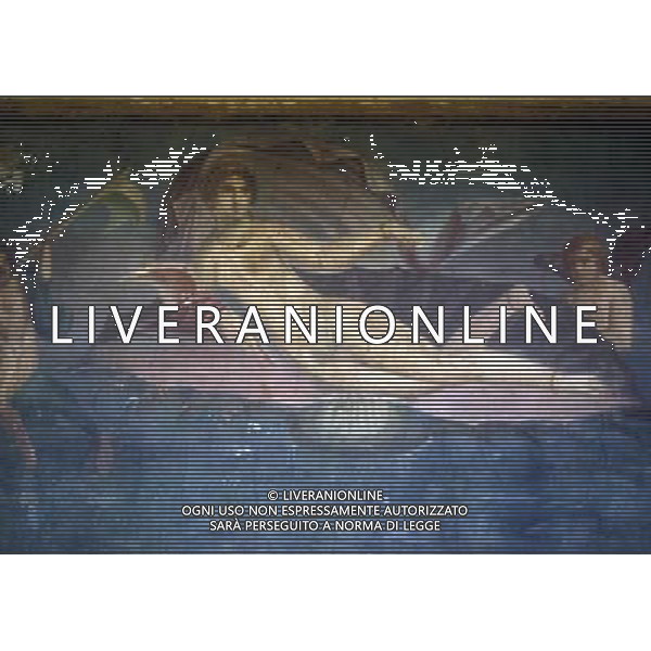 CAMPANIA-POMPEI NELLA FOTO POMPEI -LA CASA DI VENERE CON AFFRESCO AG ALDO LIVERANI