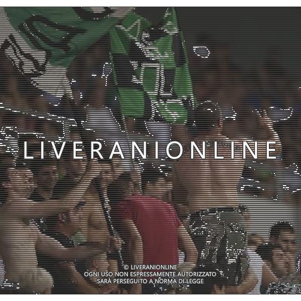 SASSUOLO - LUCERNA PRELIMINARI UEFA EUROPA LEAGUE 04 AGOSTO 2016 NELLA FOTO TIFOSI SASSUOLO ©GS/AGENZIA ALDO LIVERANI SAS