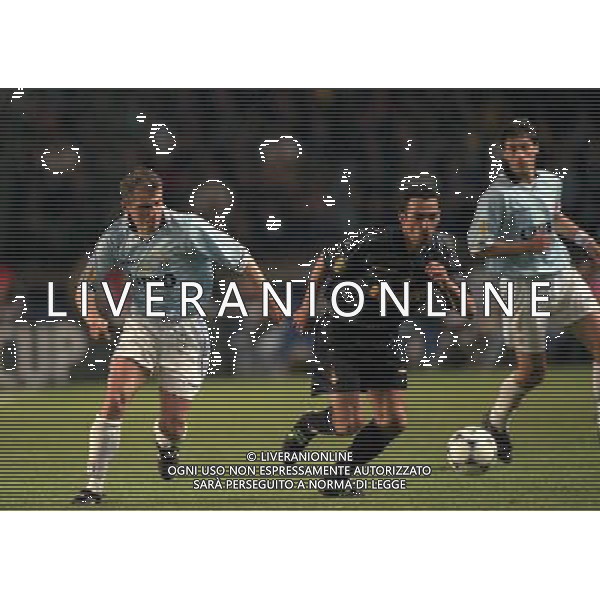 PARIGI FINALE DI COPPA UEFA INTER LAZIO 06/05/1998 NELLA FOTO JURY DJORKAEFF CON VLADIMIR JUGOVIC AG ALDO LIVERANI SAS