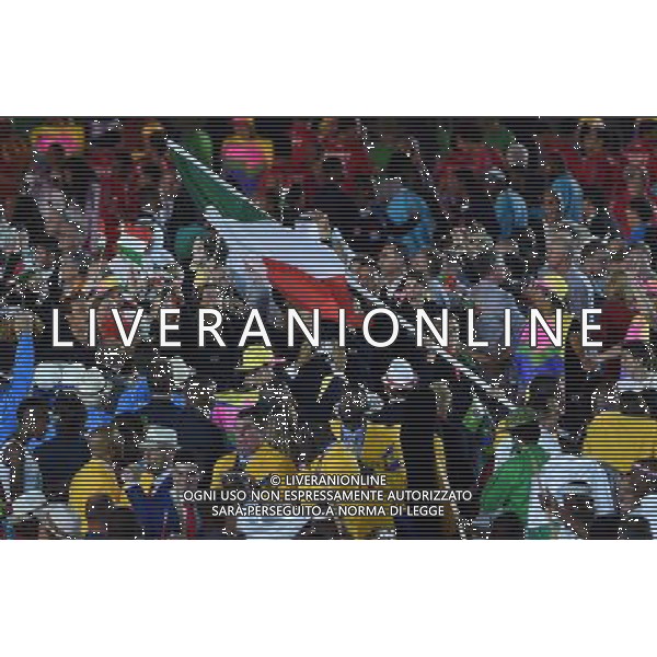 XXXI Olympic Games Giochi Olimpici Rio 2016 Rio de Janeiro - 05.08.2016 Cerimonia d\'Apertura Nella Foto:la delegazione italiana portabandiera federica pellegrini /Ph.Vitez-Ag. Aldo Liverani