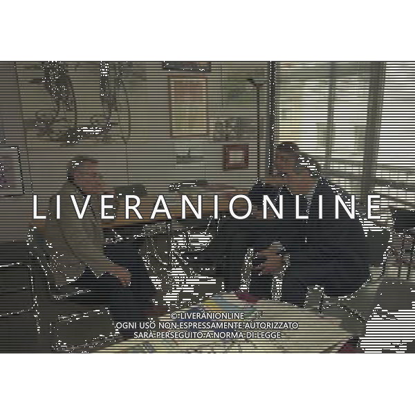 milano 08-07-1999 visita del presidente della reggina calcio allla sede della gazzetta dello sport in via solferino nella foto paasquale foti con candido cannavo\' ag aldo liverani sas