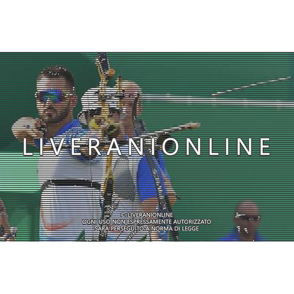 XXXI Olympic Games Giochi Olimpici Rio 2016 Rio de Janeiro - 06.08.2016 Tiro con l\'arco a squadre Quarti di FInale Italia-Cina Nella Foto:Team Italia Nespoli Mauro /Ph.Vitez-Ag. Aldo Liverani