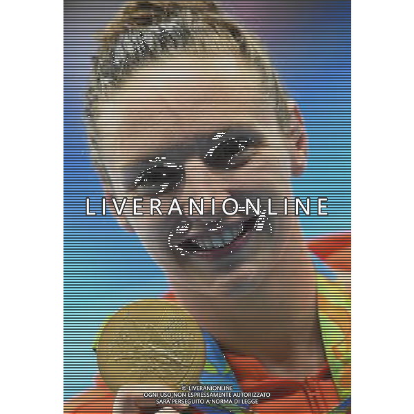 XXXI Olympic Games Giochi Olimpici Rio 2016 Rio de Janeiro - 06.08.2016 Nuoto Nella Foto:Finale 400m Misti Donne Hosszu Katinka con la medaglia /Ph.Vitez-Ag. Aldo Liverani