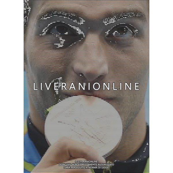 XXXI Olympic Games Giochi Olimpici Rio 2016 Rio de Janeiro - 06.08.2016 Nuoto Nella Foto:Finale 400m Stile Libero Maschile Detti Gabriele esulta con la medaglia /Ph.Vitez-Ag. Aldo Liverani