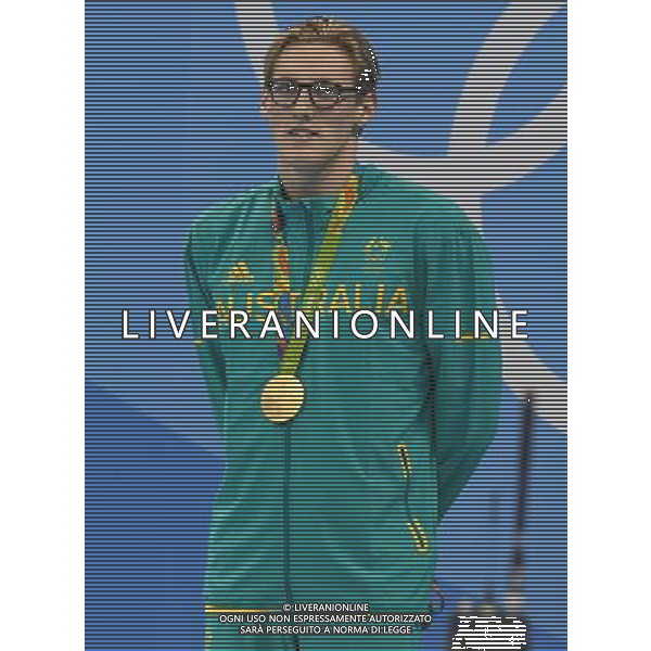 XXXI Olympic Games Giochi Olimpici Rio 2016 Rio de Janeiro - 06.08.2016 Nuoto Nella Foto:Finale 400m Stile Libero Maschile Horton Mack con la medaglia /Ph.Vitez-Ag. Aldo Liverani
