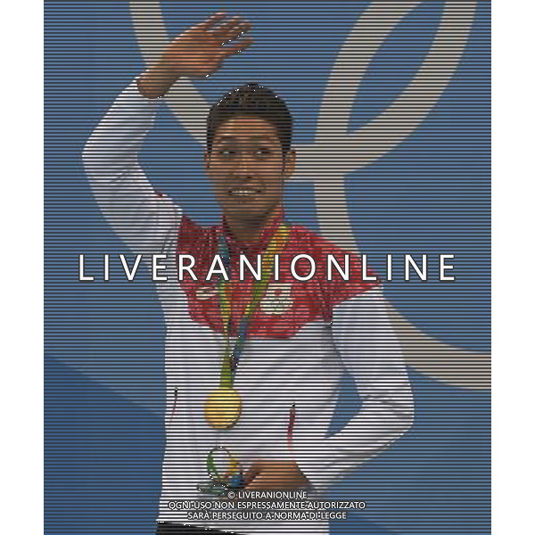 XXXI Olympic Games Giochi Olimpici Rio 2016 Rio de Janeiro - 06.08.2016 Nuoto Nella Foto:Finale 400m Misti Uomini Hagino Kosuke esulta /Ph.Vitez-Ag. Aldo Liverani