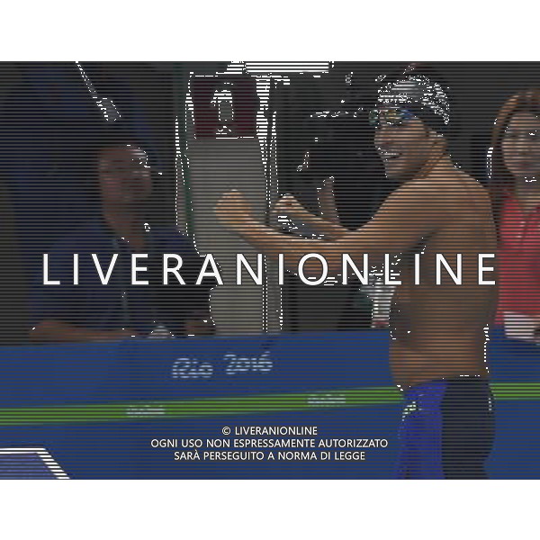 XXXI Olympic Games Giochi Olimpici Rio 2016 Rio de Janeiro - 06.08.2016 Nuoto Nella Foto:Finale 400m Stile Libero Maschile Detti Gabriele esulta /Ph.Vitez-Ag. Aldo Liverani