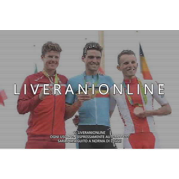 06-08-2016 Giochi Olimpici Elite Uomini; 2016, Bmc Racing; 2016, Astana; 2016, Tinkoff; Van Avermaet, Greg; Majka, Rafal; Rio De Janeiro; ©SIROTTI/AGENZIA ALDO LIVERANI SAS 06-08-2016 Giochi Olimpici Ciclismo Elite Uomini; Olimpiadi Rio Brasile 2016