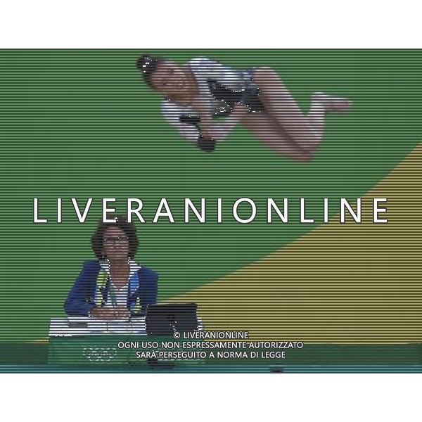 XXXI Olympic Games Giochi Olimpici Rio 2016 Rio de Janeiro - 07.08.2016 Ginnastica Artistica Qualifiche Donne Nella Foto:Il giudice osserva Ferrari Vanessa /Ph.Vitez-Ag. Aldo Liverani