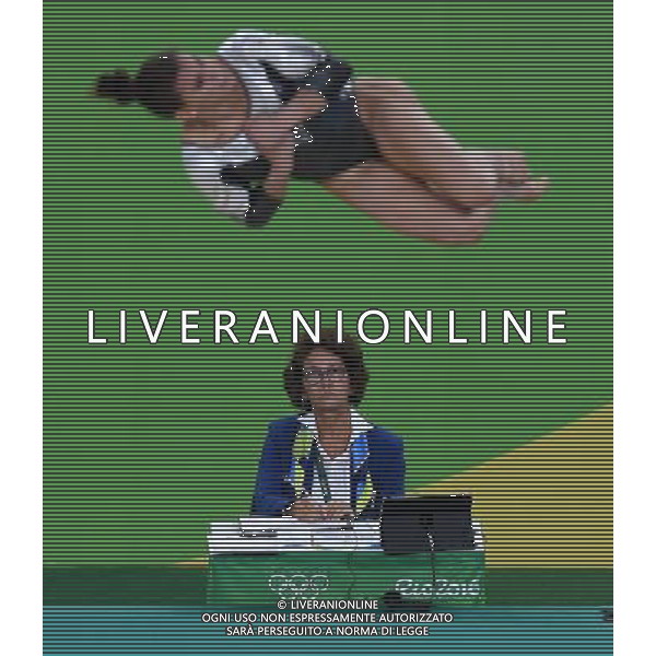 XXXI Olympic Games Giochi Olimpici Rio 2016 Rio de Janeiro - 07.08.2016 Ginnastica Artistica Qualifiche Donne Nella Foto:Il giudice osserva fasana Erika /Ph.Vitez-Ag. Aldo Liverani