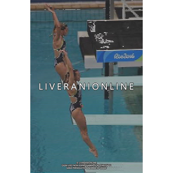 XXXI Olympic Games Giochi Olimpici Rio 2016 Rio de Janeiro - 07.08.2016 Finali Trampolino 3m Sincro Femminile Nella Foto:Tania Cagnotto e Francesca Dallape\' /Ph.Vitez-Ag. Aldo Liverani