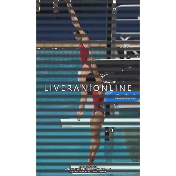 XXXI Olympic Games Giochi Olimpici Rio 2016 Rio de Janeiro - 07.08.2016 Finali Trampolino 3m Sincro Femminile Nella Foto:Shi Tingmao - Wu Minxia /Ph.Vitez-Ag. Aldo Liverani