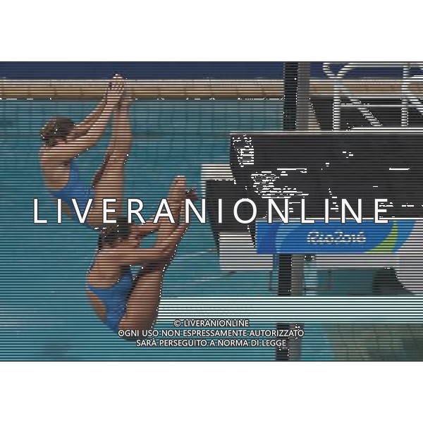 XXXI Olympic Games Giochi Olimpici Rio 2016 Rio de Janeiro - 07.08.2016 Finali Trampolino 3m Sincro Femminile Nella Foto:Takagi Tammy - Veloso Juliana /Ph.Vitez-Ag. Aldo Liverani
