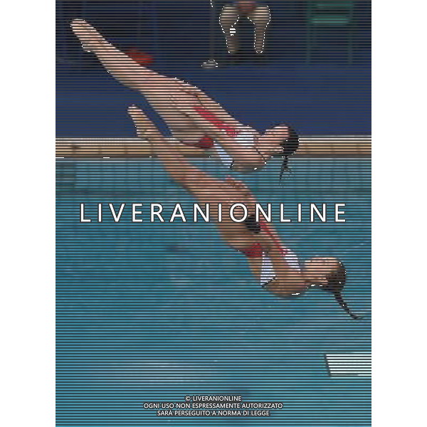 XXXI Olympic Games Giochi Olimpici Rio 2016 Rio de Janeiro - 07.08.2016 Finali Trampolino 3m Sincro Femminile Nella Foto:Blagg Alicia - Gallantree Rebecca /Ph.Vitez-Ag. Aldo Liverani