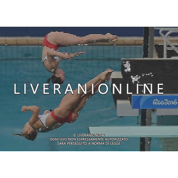 XXXI Olympic Games Giochi Olimpici Rio 2016 Rio de Janeiro - 07.08.2016 Finali Trampolino 3m Sincro Femminile Nella Foto:Blagg Alicia - Gallantree Rebecca /Ph.Vitez-Ag. Aldo Liverani
