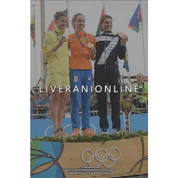 07-08-2016 Giochi Olimpici Elite Donne; 2016, Olanda; 2016, Svezia; 2016, Italia; Van Der Breggen, Anna; Johansson, Emma; Longo Borghini, Elisa; Rio De Janeiro; ©SIROTTI/AGENZIA ALDO LIVERANI SAS