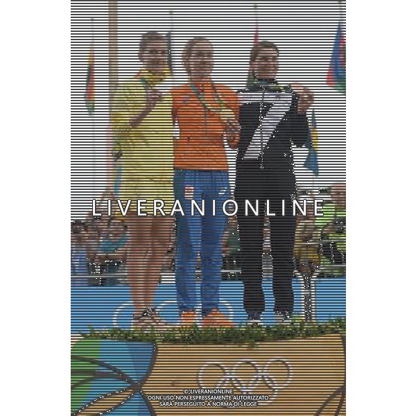 07-08-2016 Giochi Olimpici Elite Donne; 2016, Olanda; 2016, Svezia; 2016, Italia; Van Der Breggen, Anna; Johansson, Emma; Longo Borghini, Elisa; Rio De Janeiro; ©SIROTTI/AGENZIA ALDO LIVERANI SAS