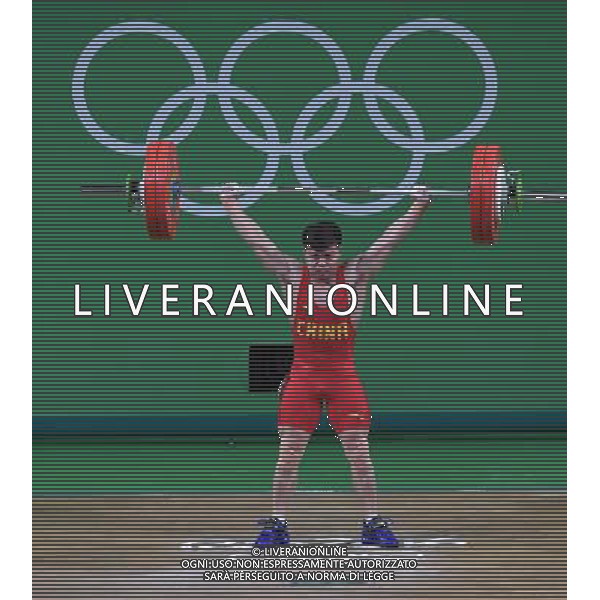 XXXI Olympic Games Giochi Olimpici Rio 2016 Rio de Janeiro - 07.08.2016 Finali Sollevamento Pesi 56Kg Nella Foto:LONG Qingquan /Ph.Vitez-Ag. Aldo Liverani