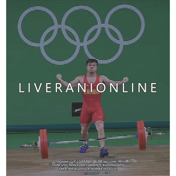 XXXI Olympic Games Giochi Olimpici Rio 2016 Rio de Janeiro - 07.08.2016 Finali Sollevamento Pesi 56Kg Nella Foto:LONG Qingquan /Ph.Vitez-Ag. Aldo Liverani