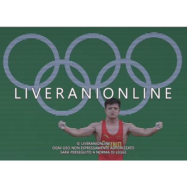 XXXI Olympic Games Giochi Olimpici Rio 2016 Rio de Janeiro - 07.08.2016 Finali Sollevamento Pesi 56Kg Nella Foto:LONG Qingquan /Ph.Vitez-Ag. Aldo Liverani