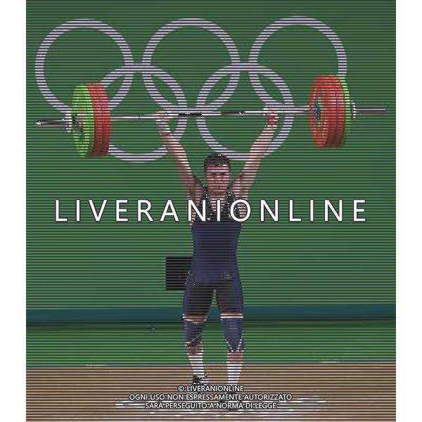 XXXI Olympic Games Giochi Olimpici Rio 2016 Rio de Janeiro - 07.08.2016 Finali Sollevamento Pesi 56Kg Nella Foto:SCARANTINO Mirco /Ph.Vitez-Ag. Aldo Liverani
