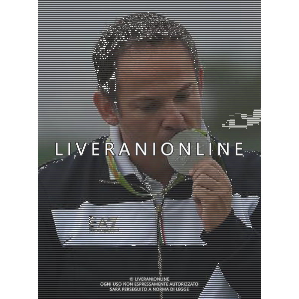 XXXI Olympic Games Giochi Olimpici Rio 2016 Rio de Janeiro - 08.08.2016 Finali Trap Fossa Olimpica di Tiro Nella Foto:Giovanni Pellielo con la medaglia /Ph.Vitez-Ag. Aldo Liverani