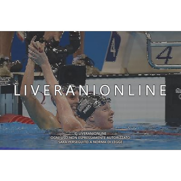 XXXI Olympic Games Giochi Olimpici Rio 2016 Rio de Janeiro - 08.08.2016 Nuoto Finale 100m Rana Femminile Nella Foto:King Lilly esulta con Meili Katie /Ph.Vitez-Ag. Aldo Liverani