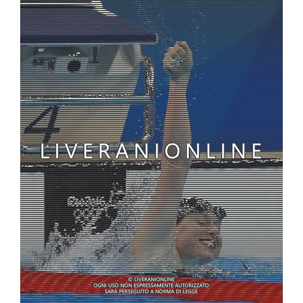 XXXI Olympic Games Giochi Olimpici Rio 2016 Rio de Janeiro - 08.08.2016 Nuoto Finale 100m Rana Femminile Nella Foto:King Lilly esulta /Ph.Vitez-Ag. Aldo Liverani