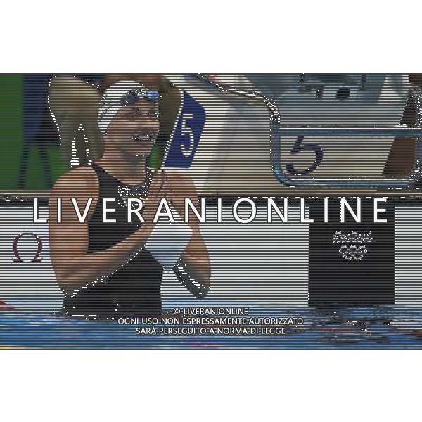 XXXI Olympic Games Giochi Olimpici Rio 2016 Rio de Janeiro - 08.08.2016 Nuoto Finale 100m Dorso Femminile Nella Foto:Hosszu Katinka esulta /Ph.Vitez-Ag. Aldo Liverani