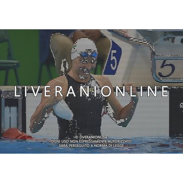 XXXI Olympic Games Giochi Olimpici Rio 2016 Rio de Janeiro - 08.08.2016 Nuoto Finale 100m Dorso Femminile Nella Foto:Hosszu Katinka esulta /Ph.Vitez-Ag. Aldo Liverani