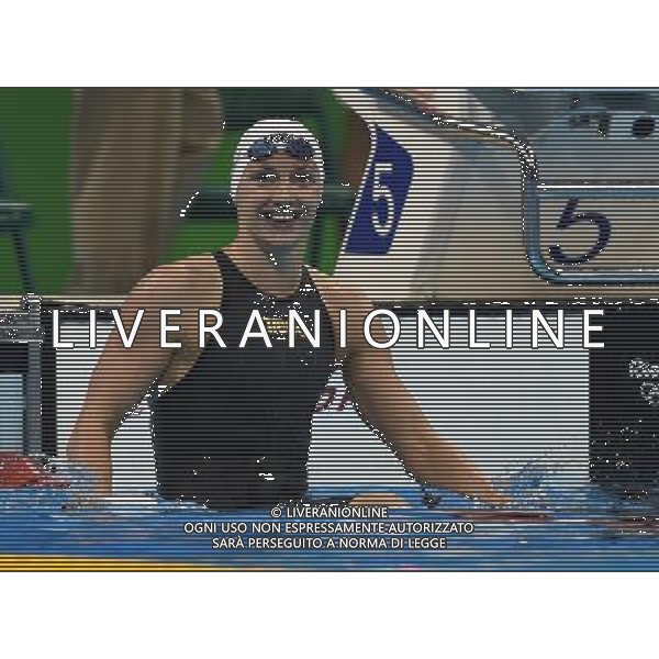 XXXI Olympic Games Giochi Olimpici Rio 2016 Rio de Janeiro - 08.08.2016 Nuoto Finale 100m Dorso Femminile Nella Foto:Hosszu Katinka esulta /Ph.Vitez-Ag. Aldo Liverani