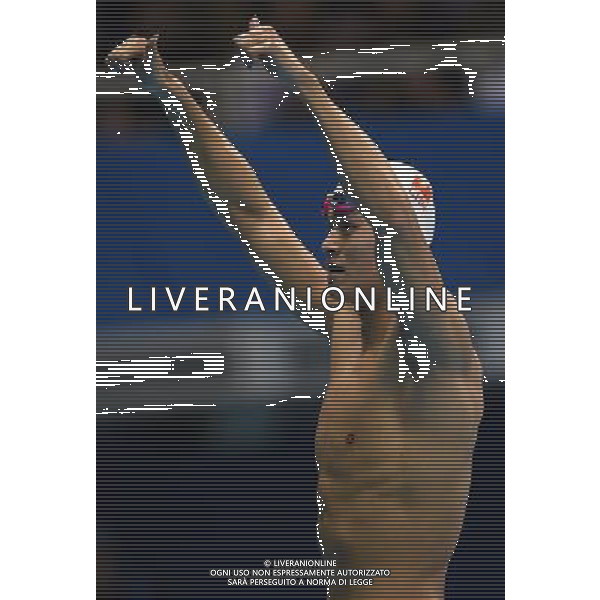 XXXI Olympic Games Giochi Olimpici Rio 2016 Rio de Janeiro - 08.08.2016 Nuoto Finale 200m Stile Libero Maschile Nella Foto:Sun Yang esulta /Ph.Vitez-Ag. Aldo Liverani
