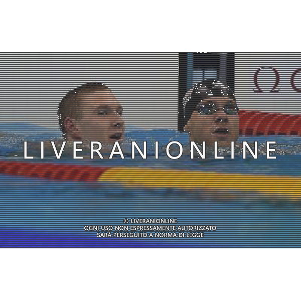XXXI Olympic Games Giochi Olimpici Rio 2016 Rio de Janeiro - 08.08.2016 Nuoto Finale 100m Dorso Maschile Nella Foto:Murphy Ryan e Plummer David /Ph.Vitez-Ag. Aldo Liverani