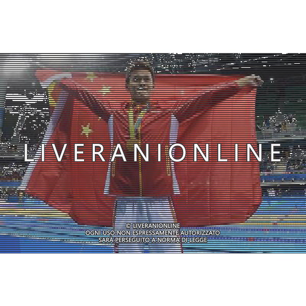 XXXI Olympic Games Giochi Olimpici Rio 2016 Rio de Janeiro - 08.08.2016 Nuoto Finale 200m Stile Libero Maschile Nella Foto:Sun Yang con la medaglia /Ph.Vitez-Ag. Aldo Liverani
