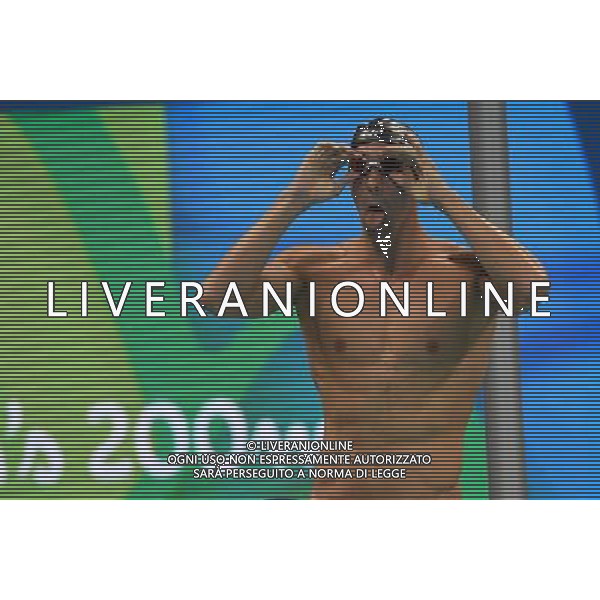 XXXI Olympic Games Giochi Olimpici Rio 2016 Rio de Janeiro - 08.08.2016 Nuoto Semifinale 200m Farfalla Maschile Nella Foto:Michael Phelps /Ph.Vitez-Ag. Aldo Liverani