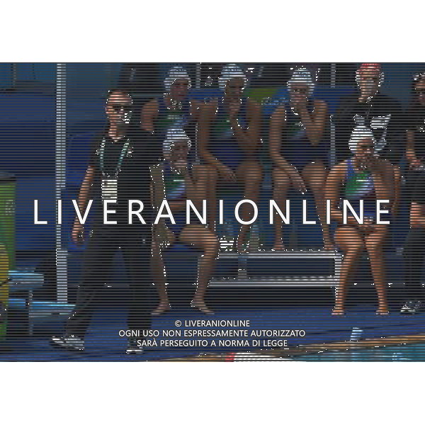 XXXI Olympic Games Giochi Olimpici Rio 2016 Rio de Janeiro - 09.08.2016 Pallanuoto Femminile Gruppo A Italia-Brasile Nella Foto:Conti Fabio /Ph.Vitez-Ag. Aldo Liverani